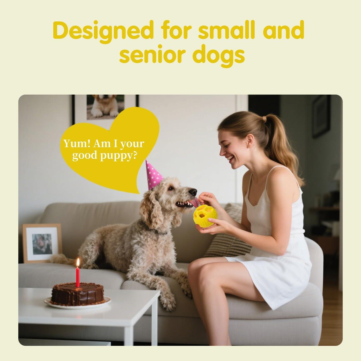 Juguete para Masticar Perros Pequeños Eooezj Amarillo 8cm