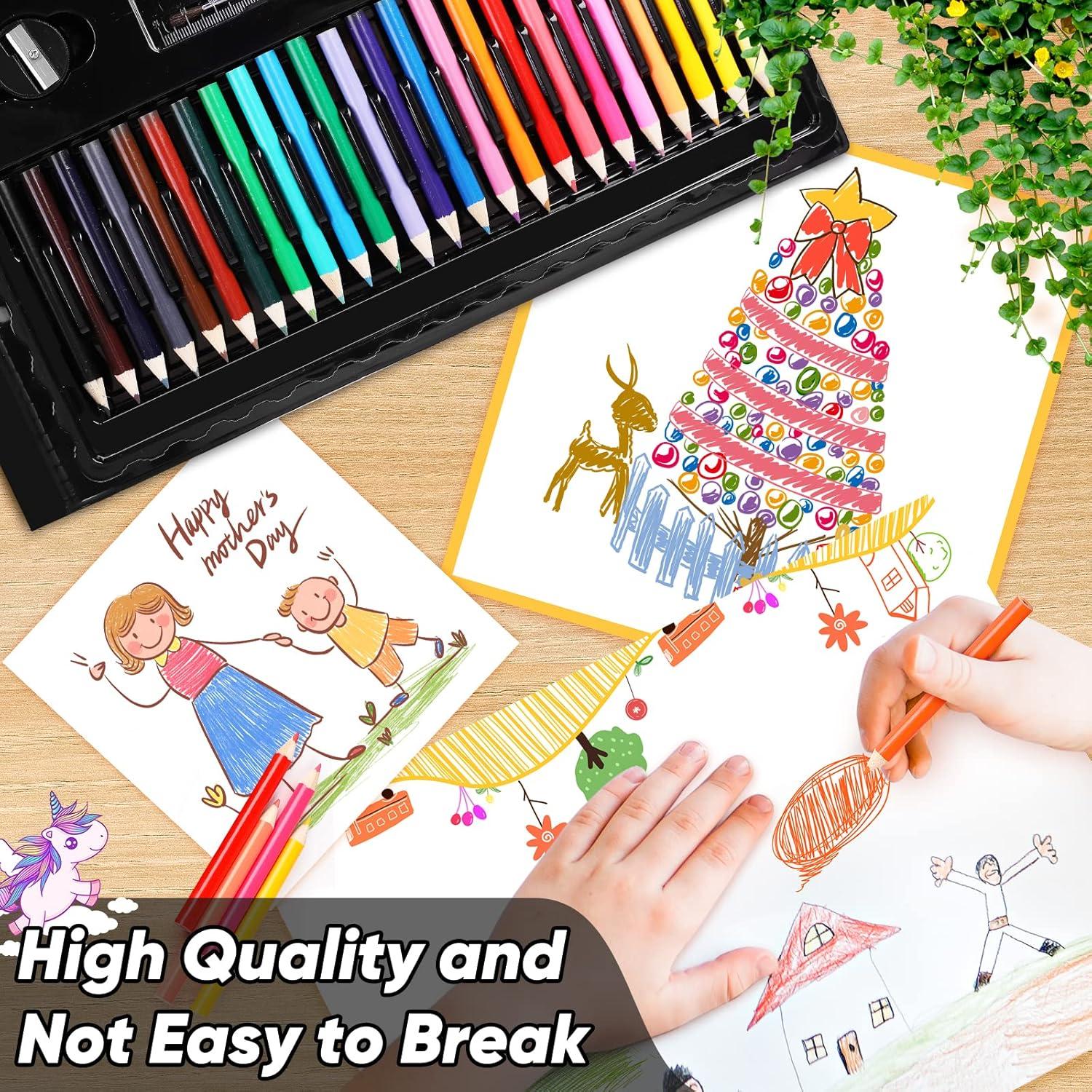 Set de Dibujo Soucolor 283 Piezas con Caballete y Bloc