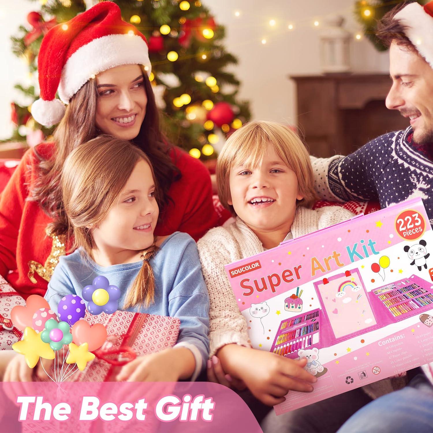 Set de Dibujo Soucolor 283 Piezas con Caballete y Bloc