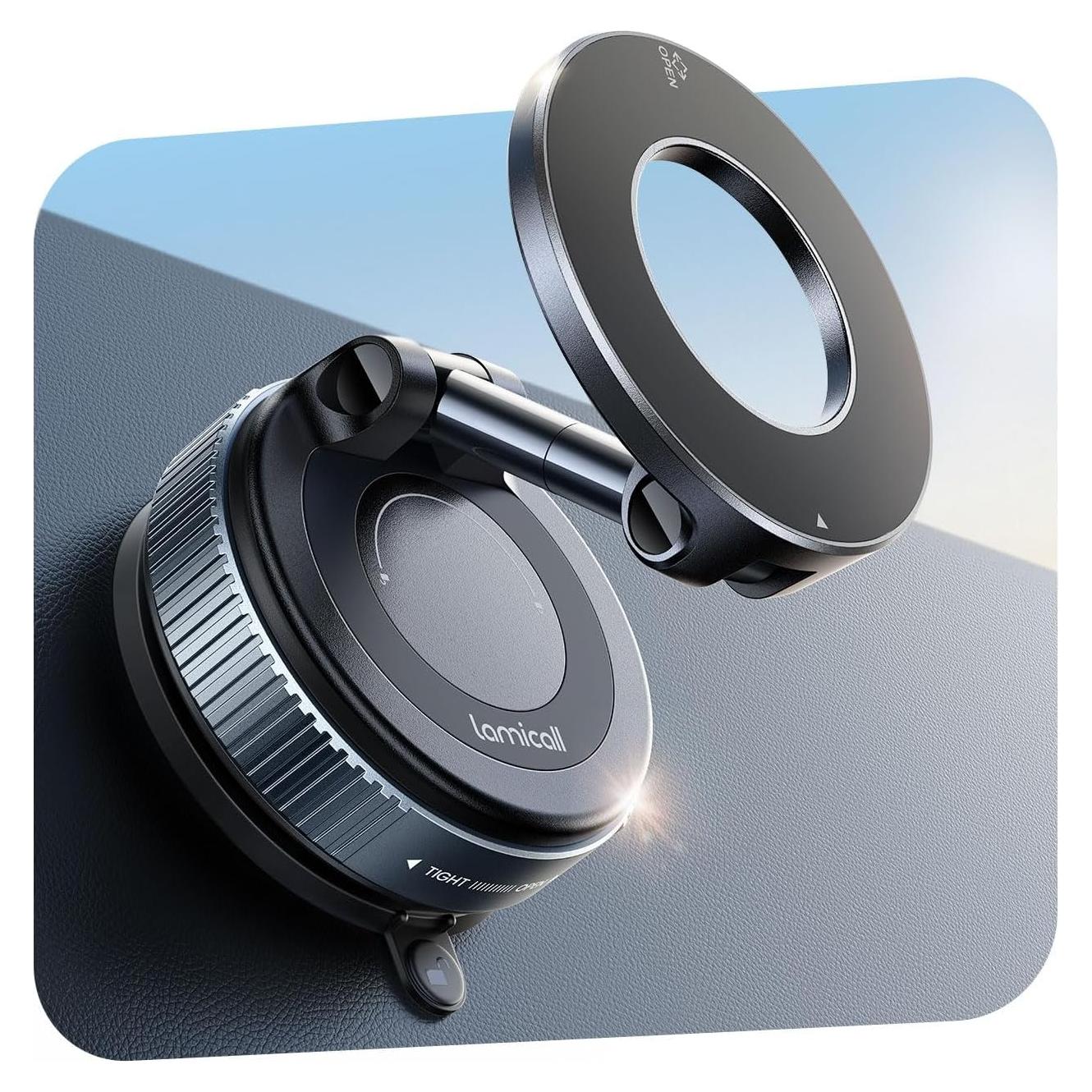 Soporte para Teléfono de Coche Lamicall STCD10 - Ventosa 360°