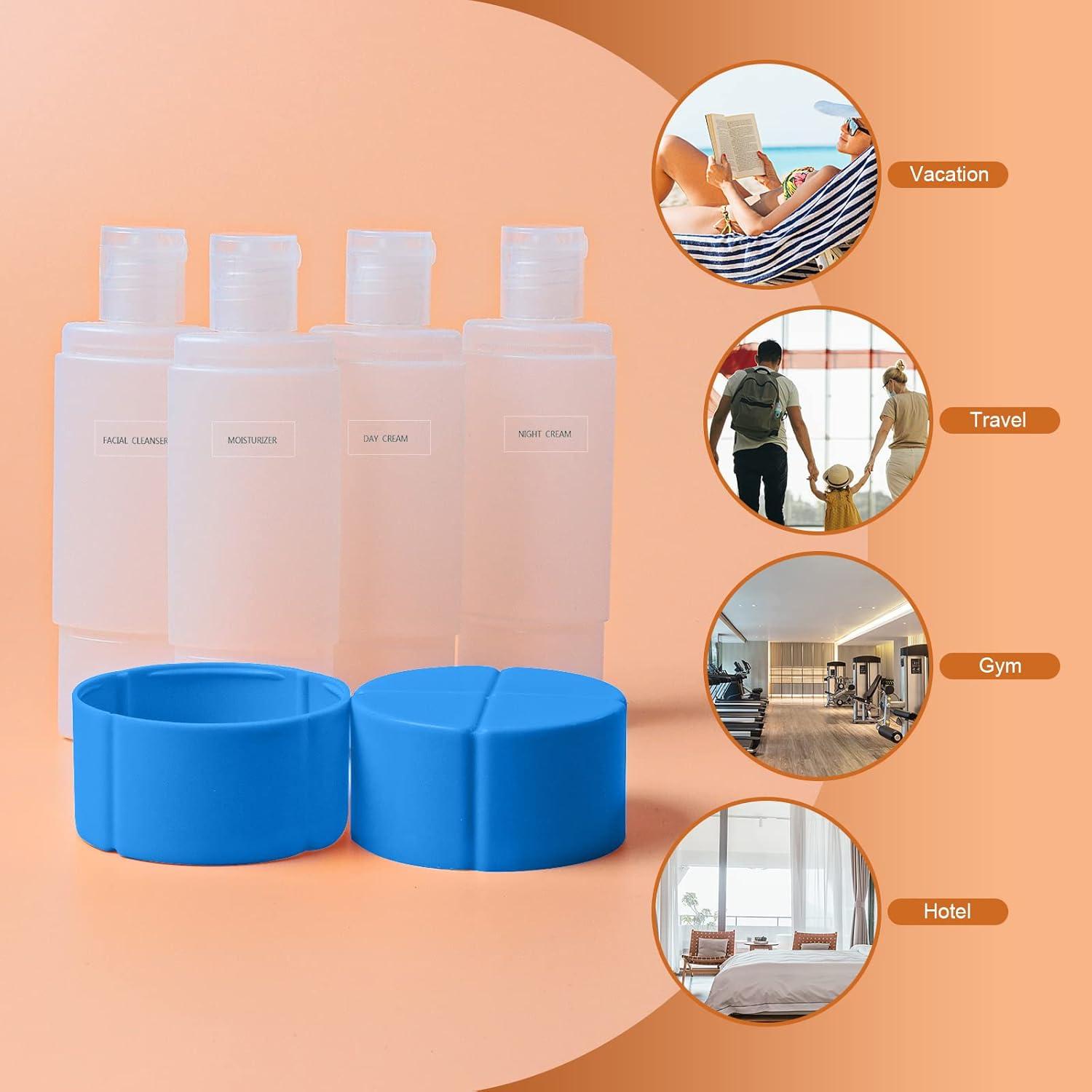 Botella de Viaje Olatay 4-en-1 A Prueba de Fugas 240ml Azul