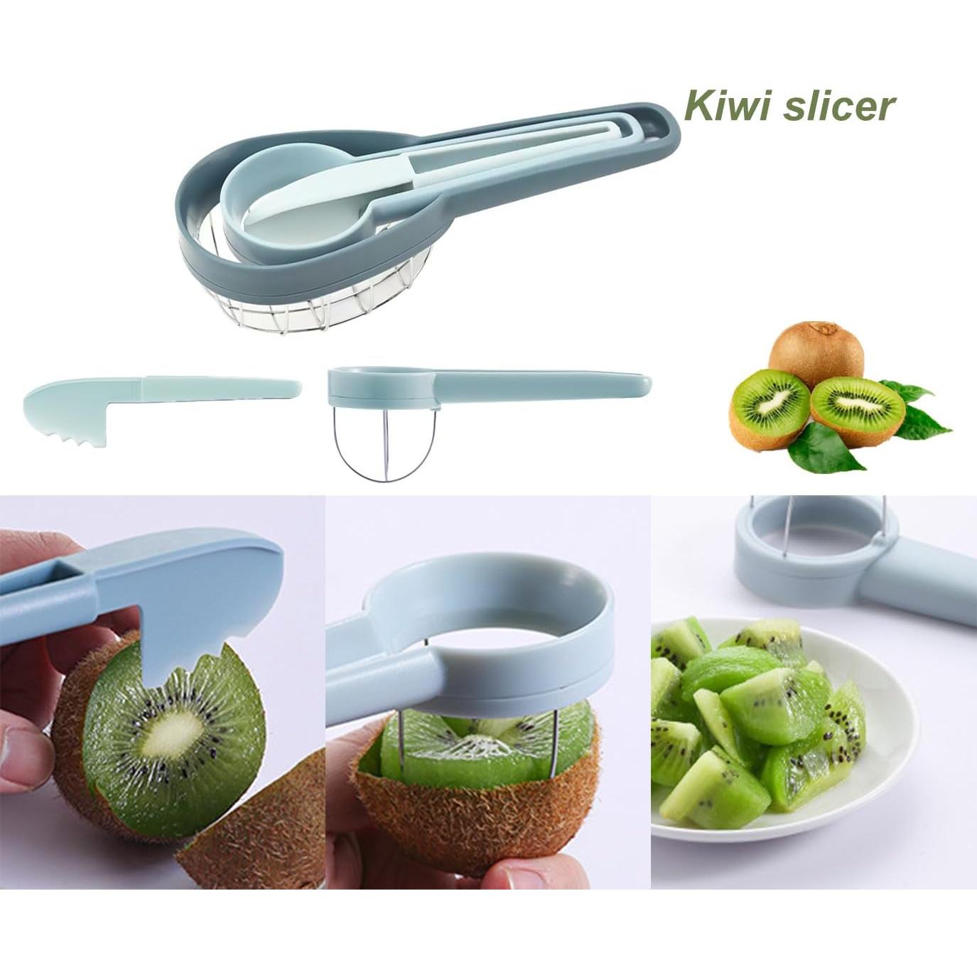 Cortador 3 en 1 FAMMOM de Aguacate y Kiwi Acero Inoxidable