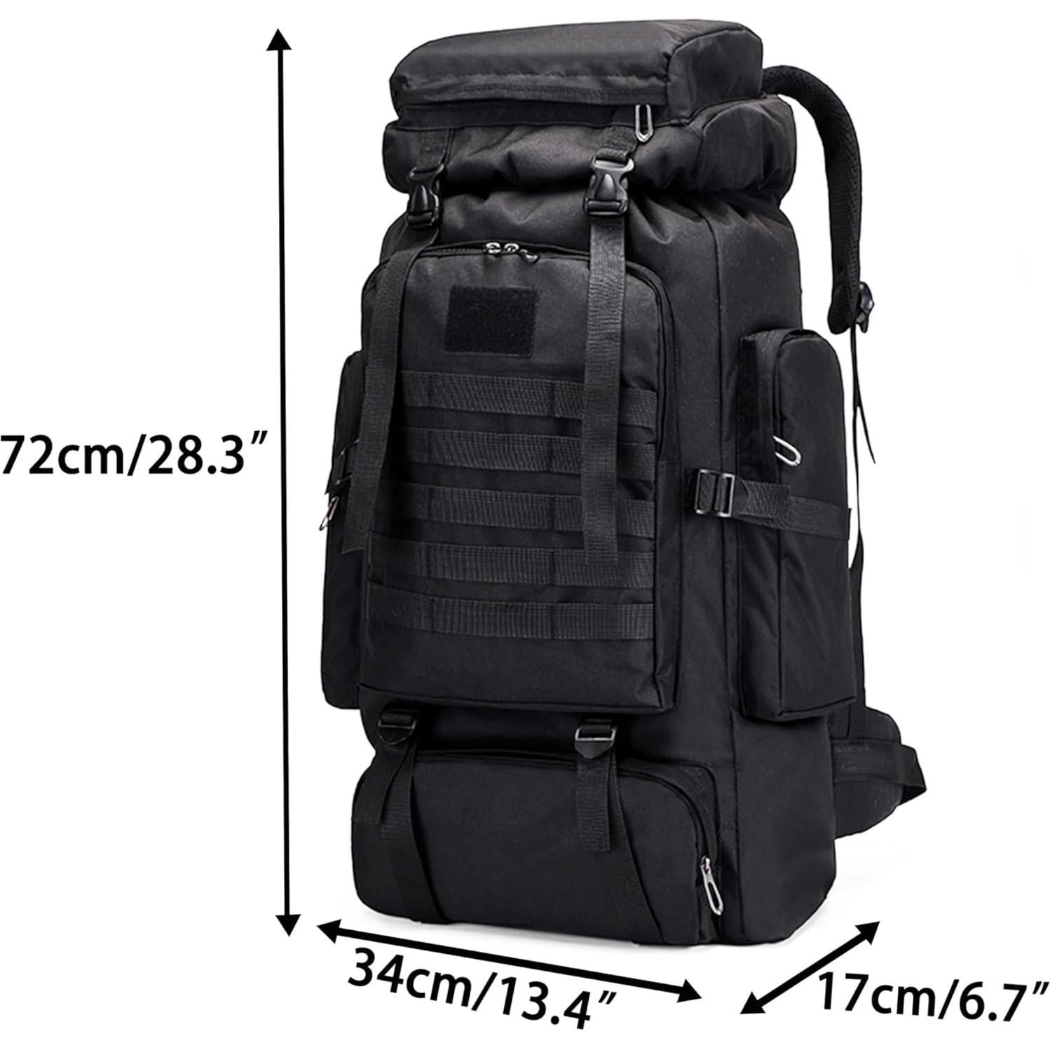 Mochila de Senderismo YFREAL 80L Impermeable para Camping