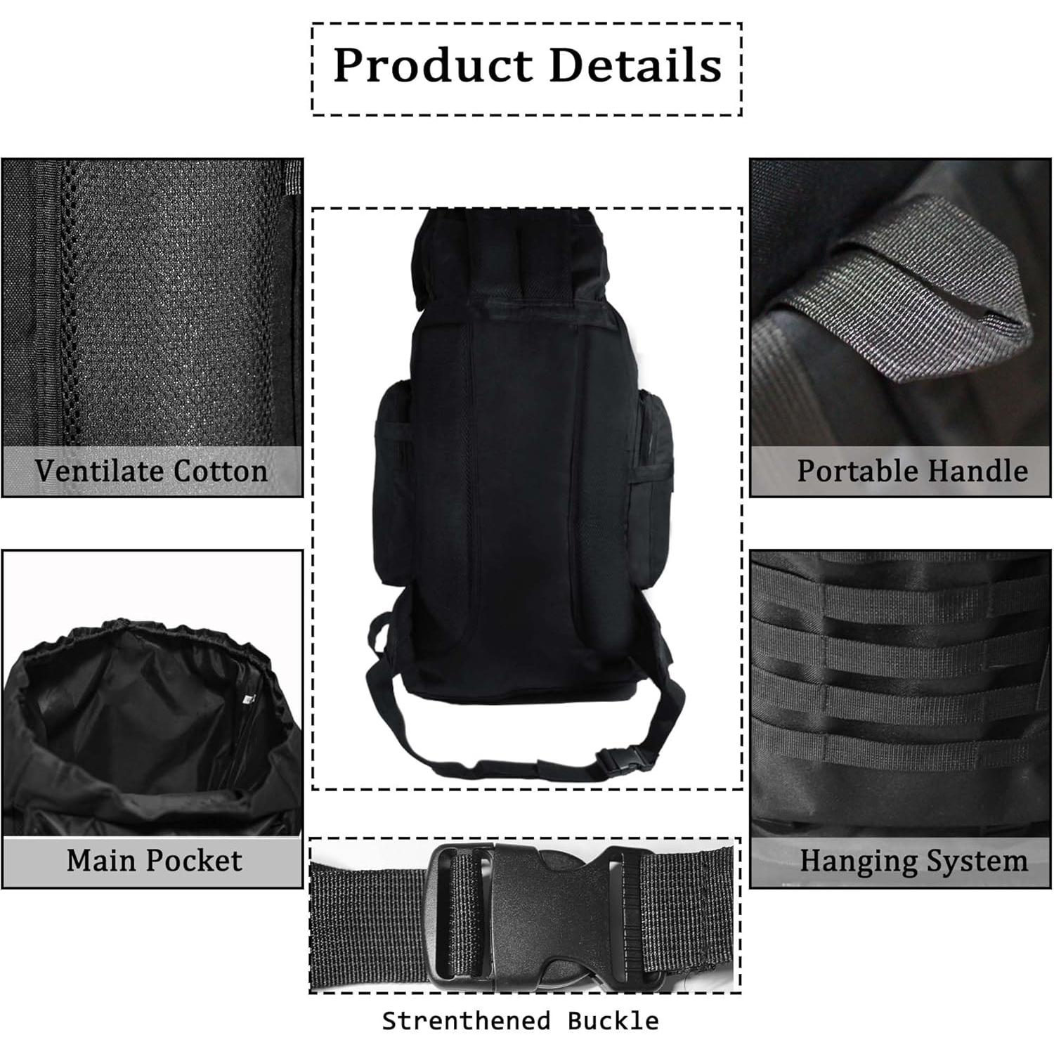 Mochila de Senderismo YFREAL 80L Impermeable para Camping