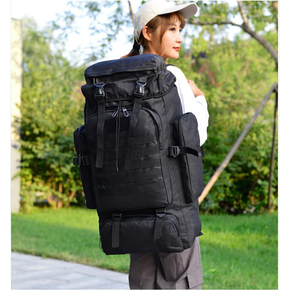 Mochila de Senderismo YFREAL 80L Impermeable para Camping