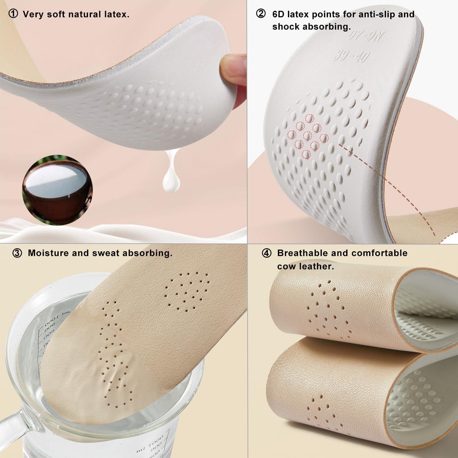 Plantillas de Cuero Aureolek Láttex Gruesas para Zapatos