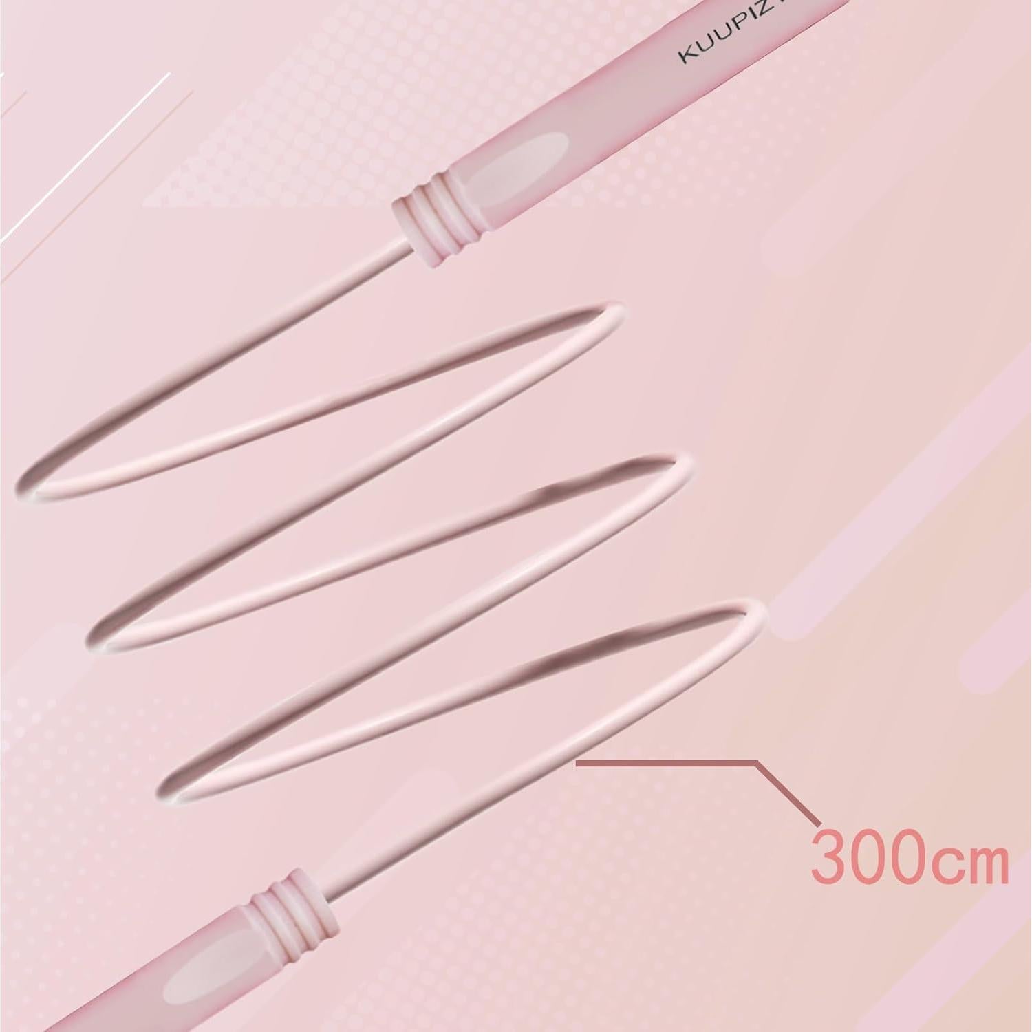 Cuerda de Salto Ajustable Kuupizy Rosa para Fitness