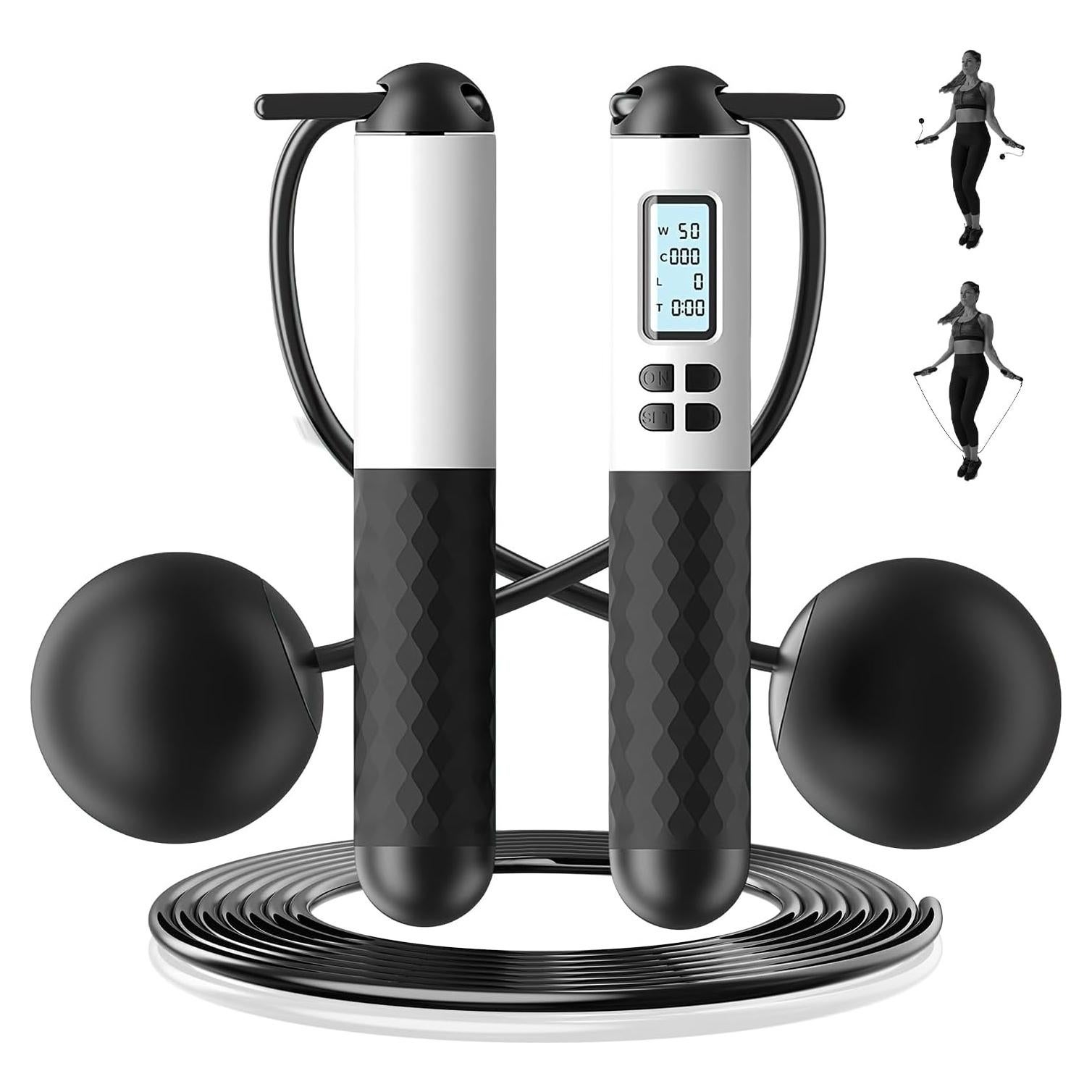 Cuerda de Salto Inalámbrica IUUWON 6cm con Contador Digital