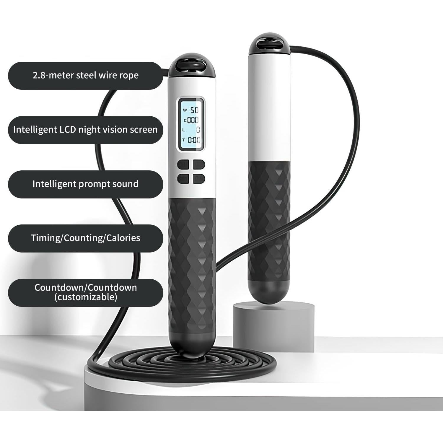 Cuerda de Salto Inalámbrica IUUWON 6cm con Contador Digital