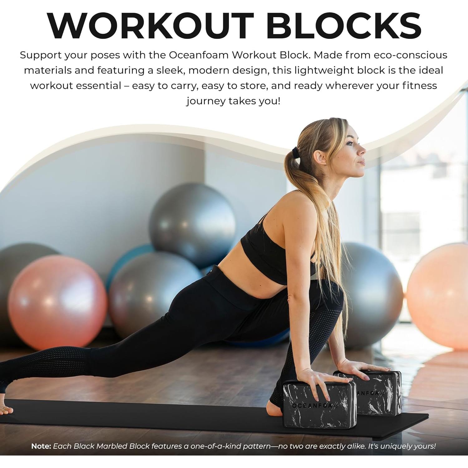 Bloque de Ejercicio Oceanfoam - Espuma EVA Antideslizante 23x15x10cm