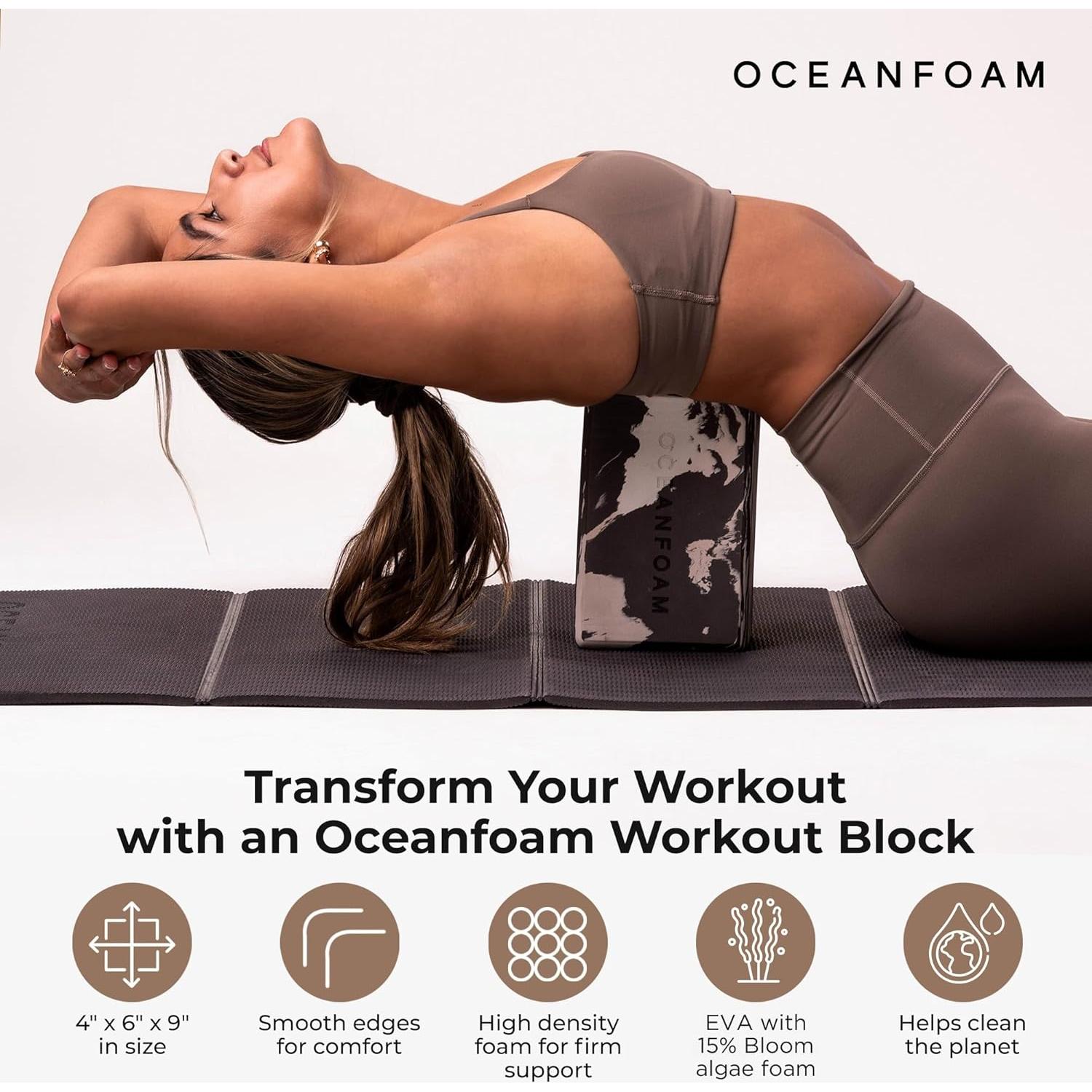 Bloque de Ejercicio Oceanfoam - Espuma EVA Antideslizante 23x15x10cm