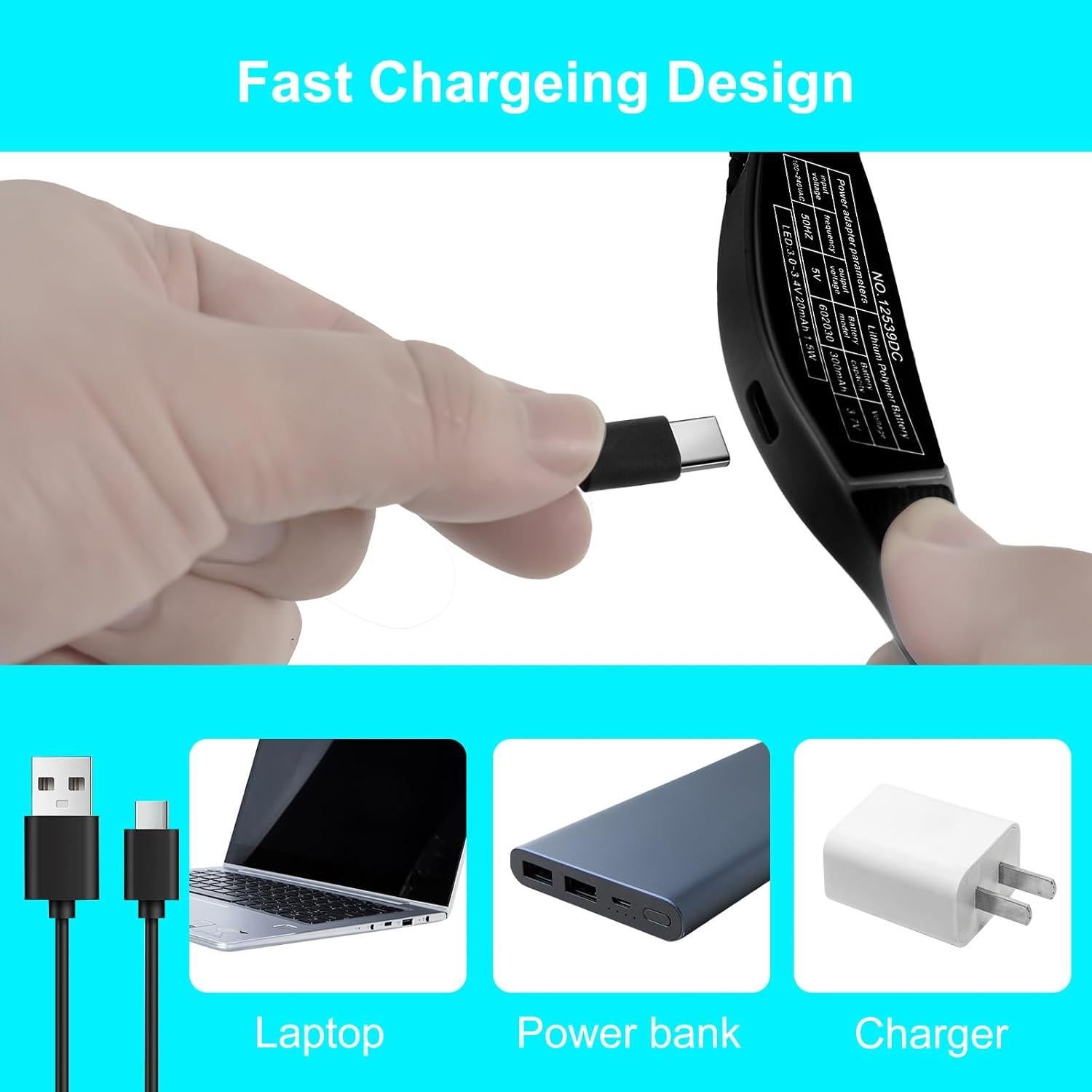 Lupa de Cabeza con Luz SWHIKE 5 Lentes Aumento Recargable