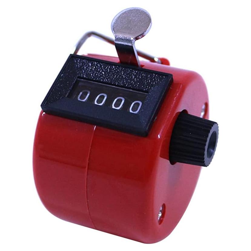 Contador de Tally Manual 4 Dígitos HwdjiSW - Rojo