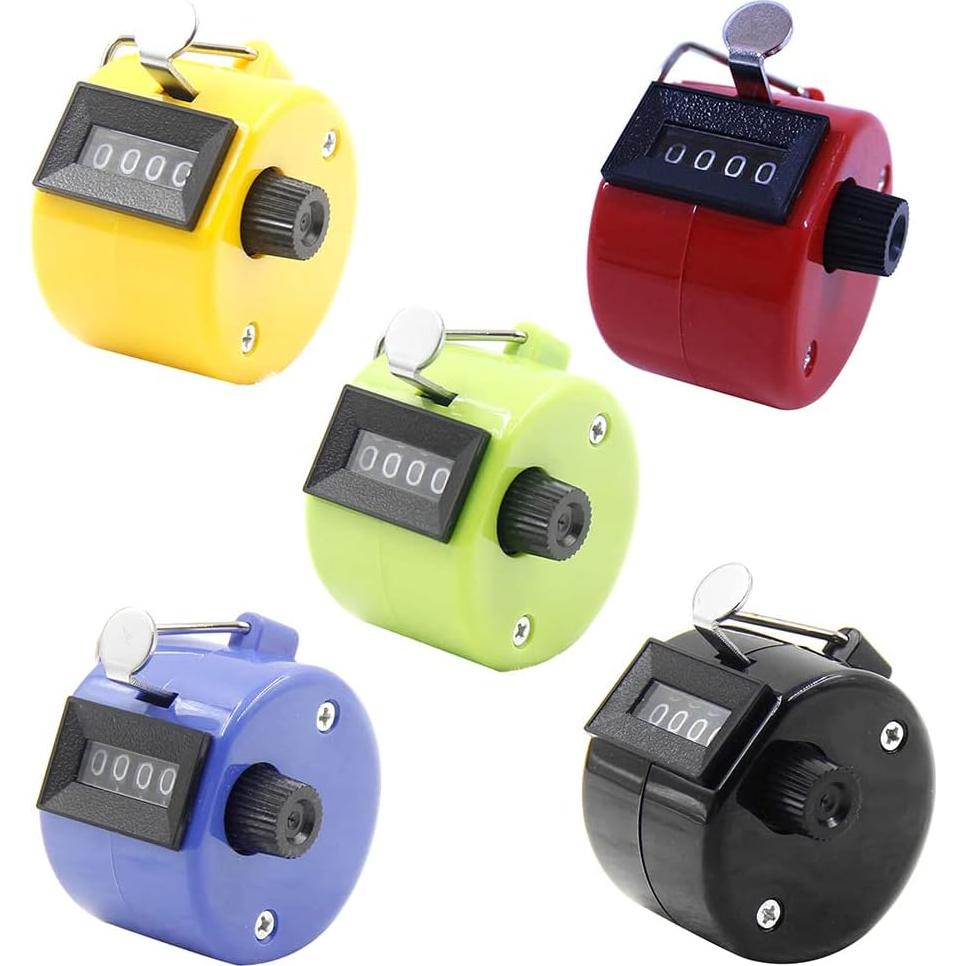 Contador de Tally Manual 4 Dígitos HwdjiSW - Rojo