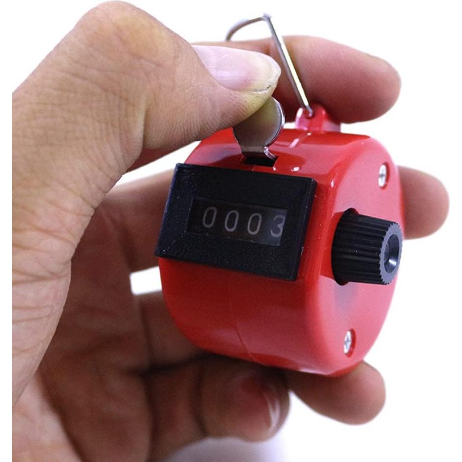 Contador de Tally Manual 4 Dígitos HwdjiSW - Rojo
