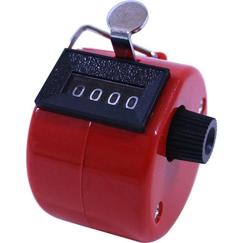 Contador de Tally Manual 4 Dígitos HwdjiSW - Rojo