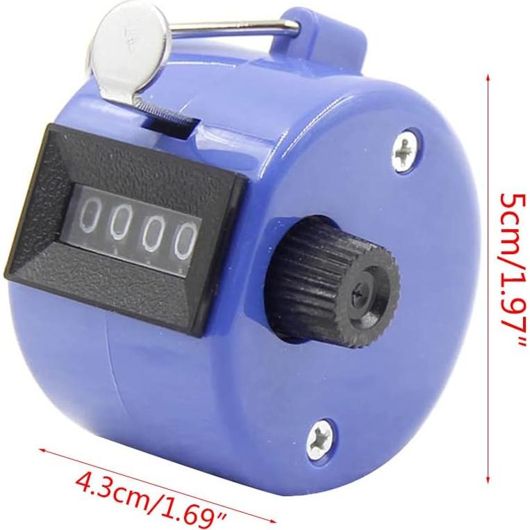 Contador de Tally Manual 4 Dígitos HwdjiSW - Rojo