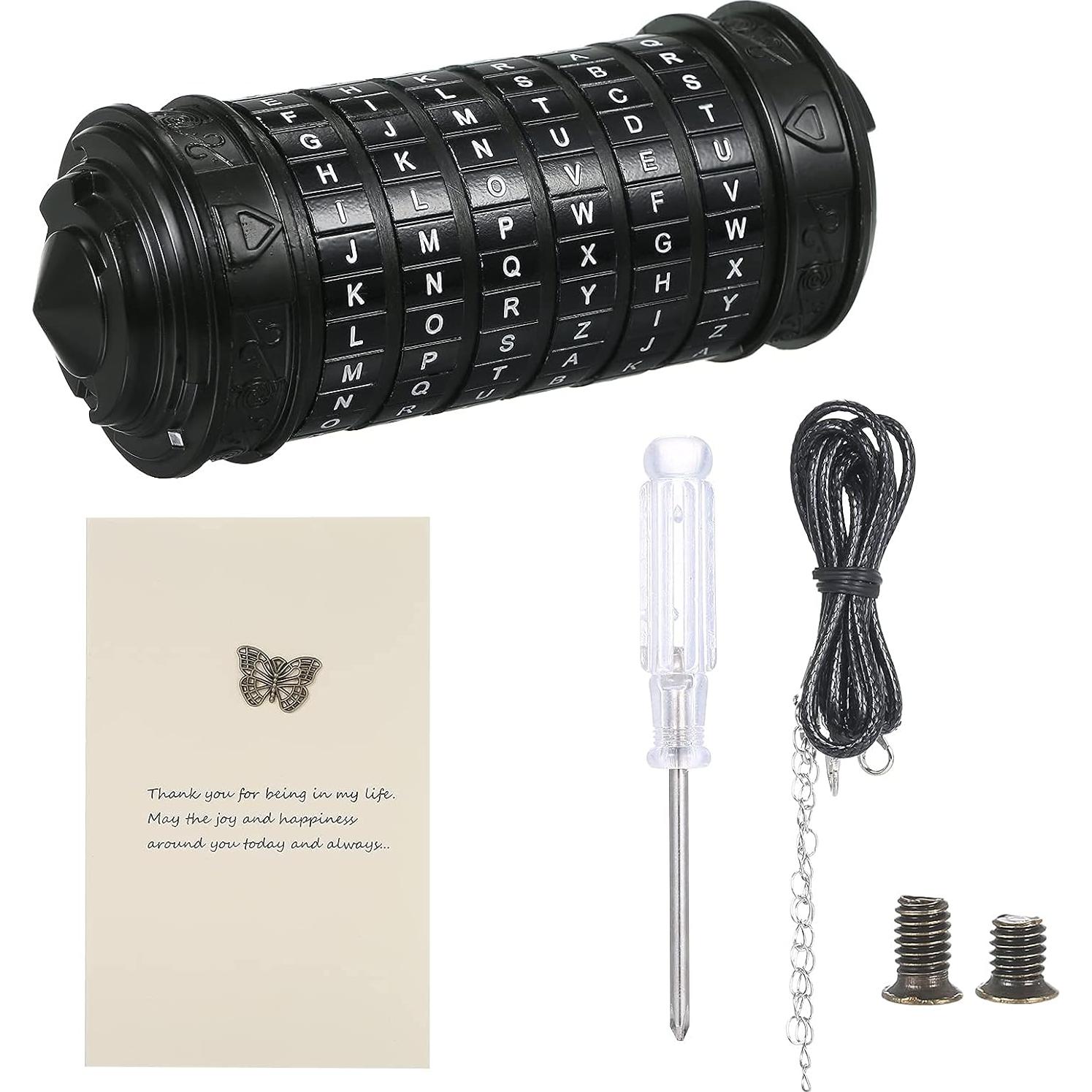 Cryptex Código Da Vinci Mini Negro Regalo Sorpresa