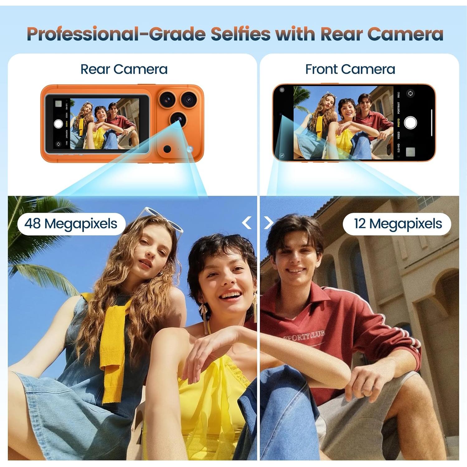 Monitor Selfie Inalámbrico Gisotu 4K para iPhone 17/Android