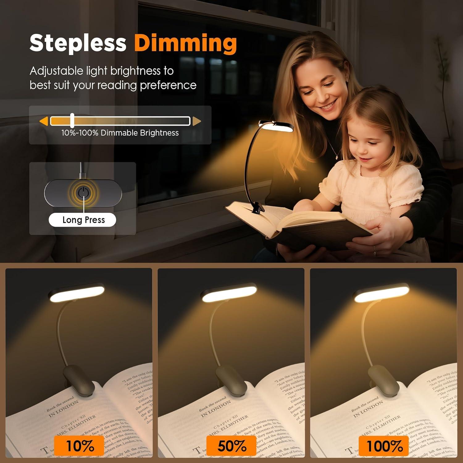 Luz de libro recargable SUEÑO DEL ARTISTA 14 LEDs 3 colores