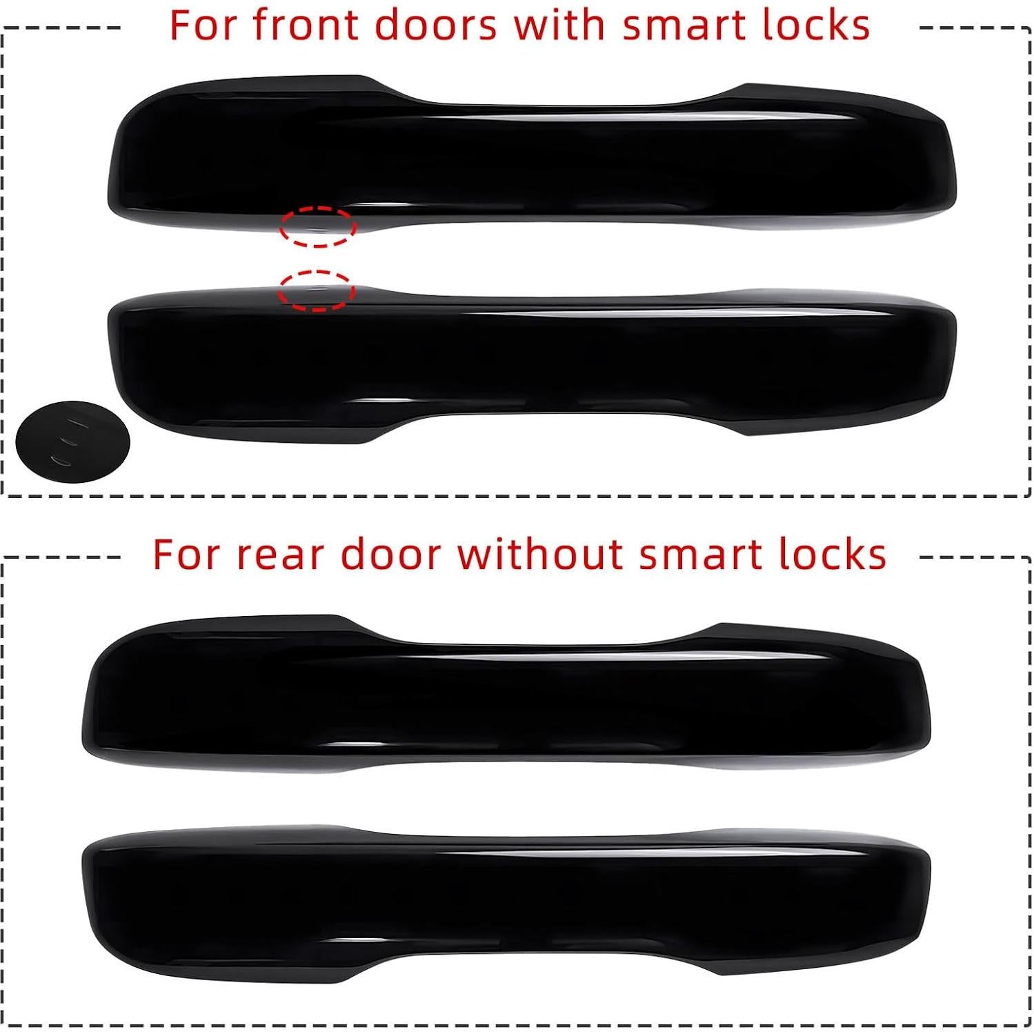 Cubiertas de Manijas de Puerta Ruautumn para Honda Civic 2022-2025