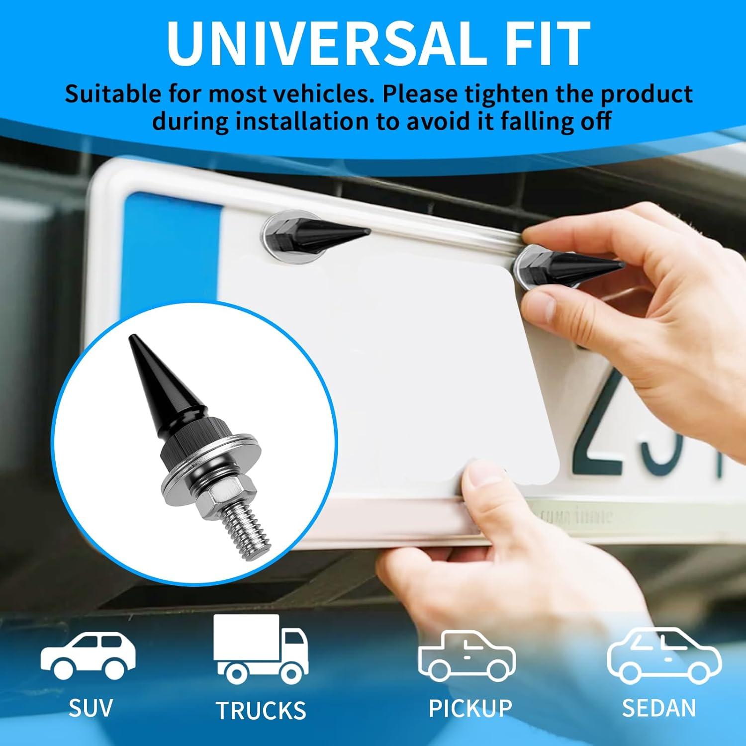 Tornillos para Placas de Matrícula MCSDFN Antirrobo 4 Piezas