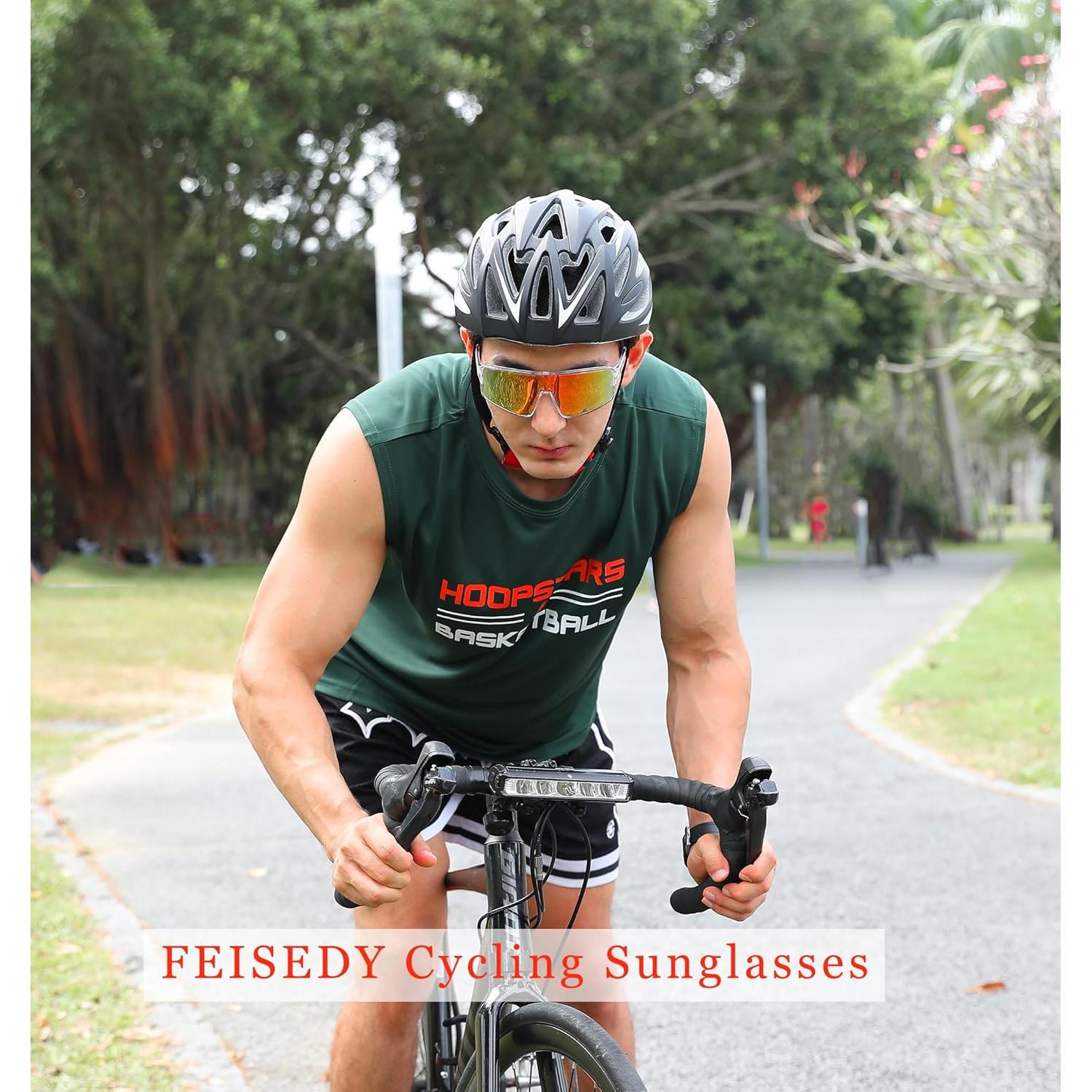 Gafas de sol deportivas FEISEDY polarizadas UV400 para adultos