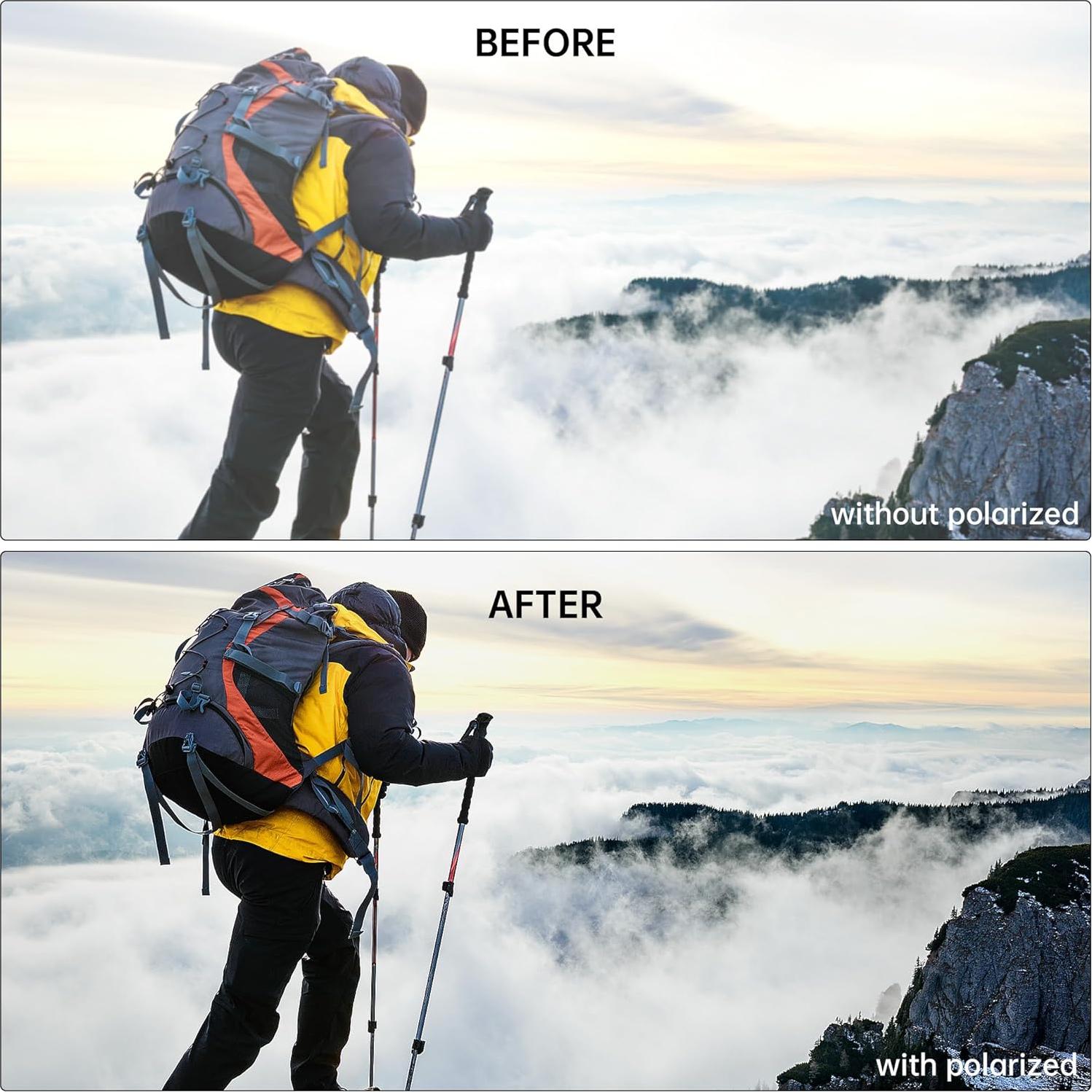 Clip Polarizado Ray-Ban Meta Wayfarer Grande Negro