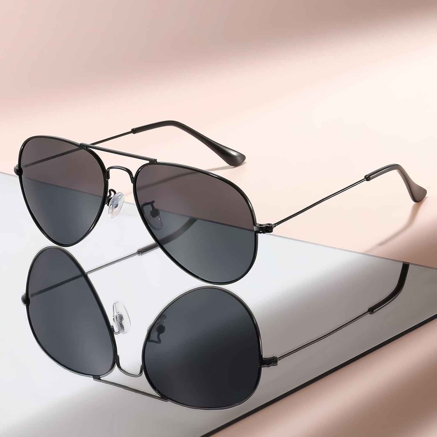 Gafas de sol aviador polarizadas AISSWZBER UV400 unisex