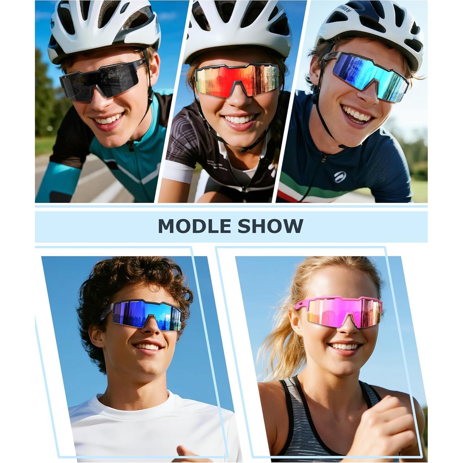 Gafas de Sol Deportivas KALIYADI Polarizadas UV400 para Hombre