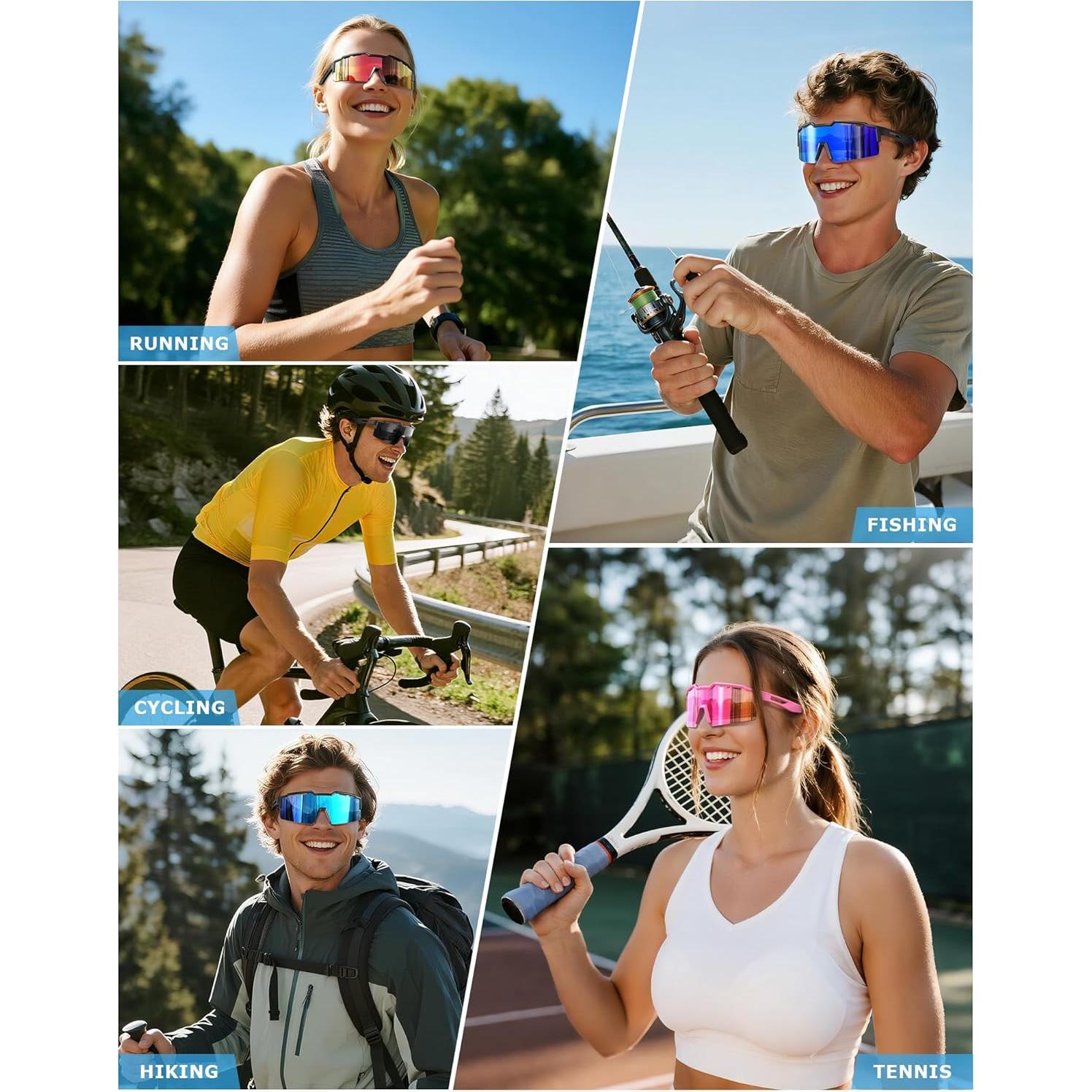 Gafas de Sol Deportivas KALIYADI Polarizadas UV400 para Hombre