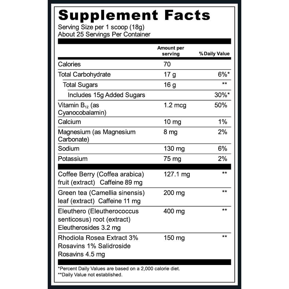 Vega Sport Pre-Workout Energizer Baya 0.5 kg - Vegano y Sin Gluten