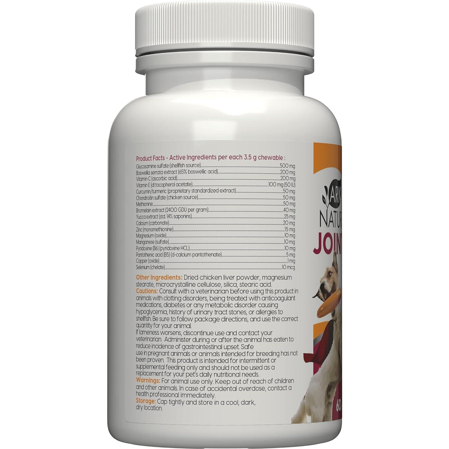 Suplemento Articular para Perros Ark Naturals 60 Tabletas