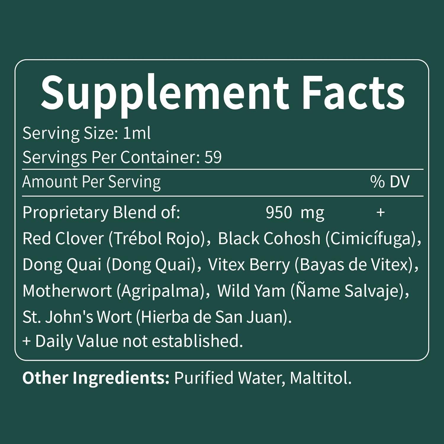 Extracto Herbal Puro Trébol Rojo 60ml Fuenvegtal - Menopausia