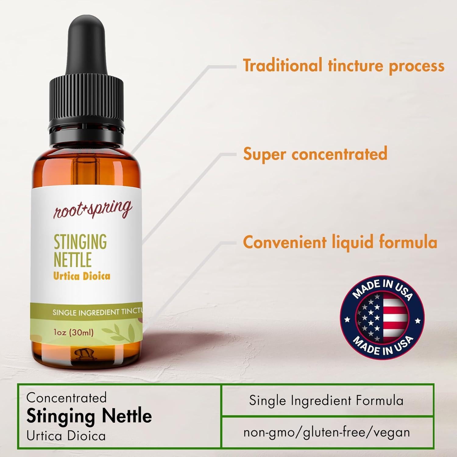 Tintura de Hoja de Ortiga Punzante Raíz + Primavera 30 ml