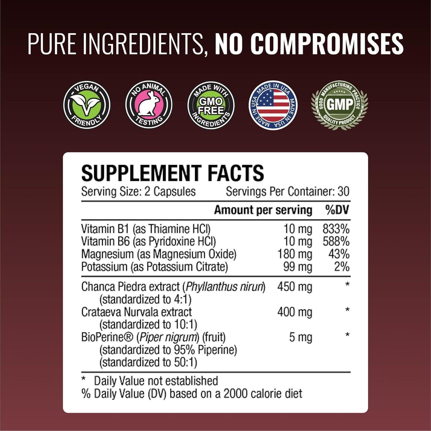 Stonexyl Approved Science - Suplemento Vegano para Riñones - 60 Cápsulas