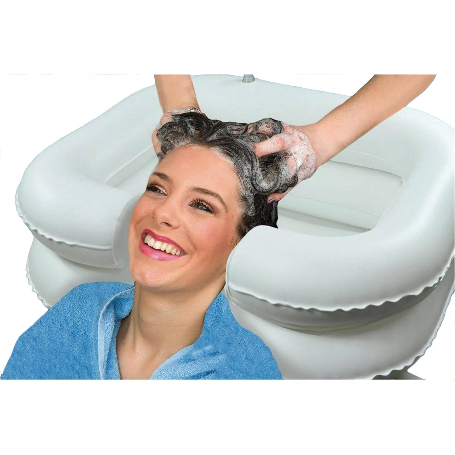 Basin de Champú Inflable BOLESHU Blanco 60x55 cm para Ancianos