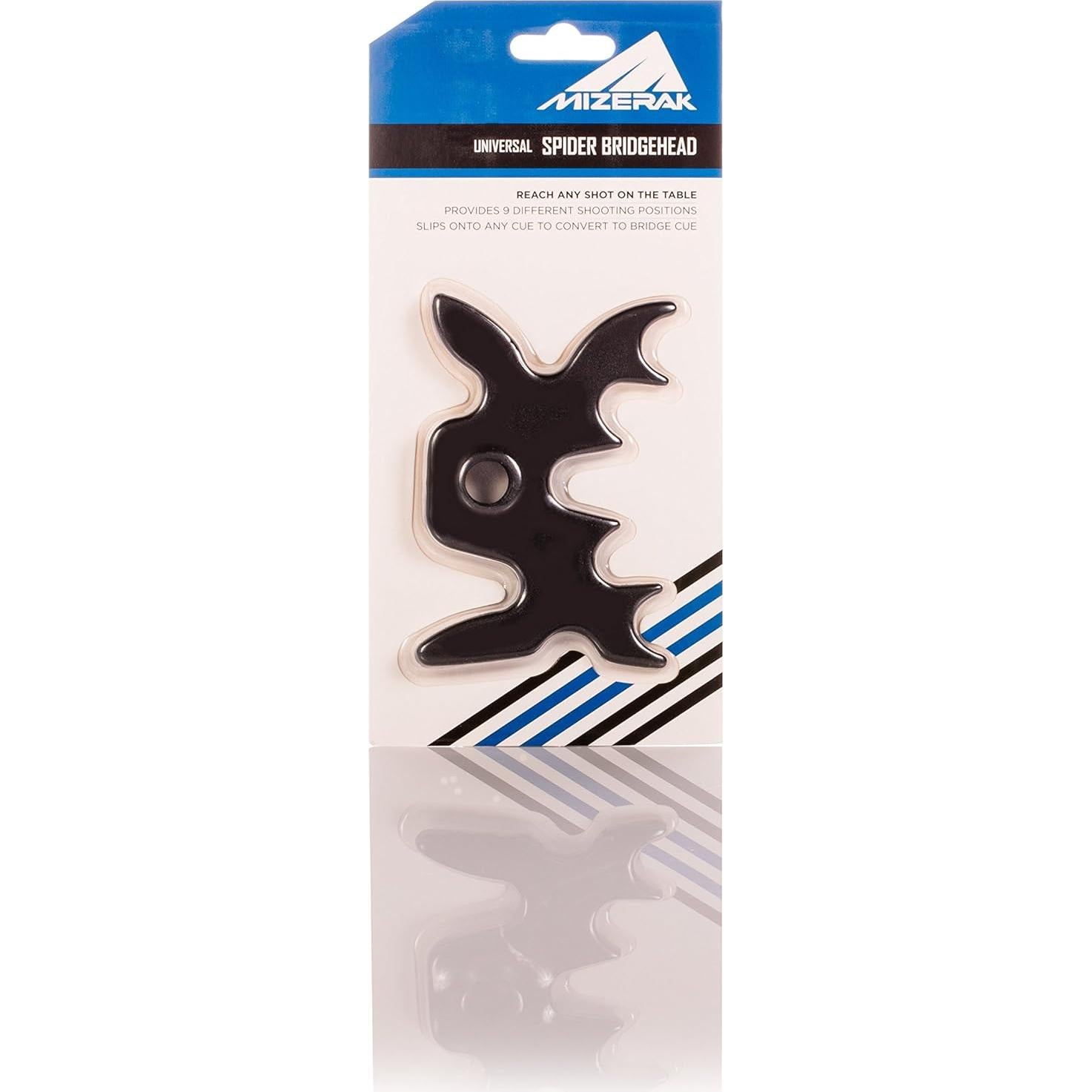 Mizerak Spider Bridge Head Negro para Billar - 9 Posiciones