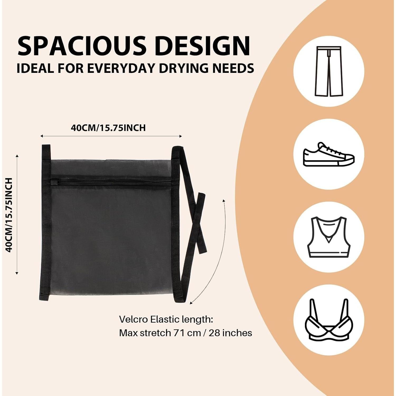 Bolsa para Secar Zapatos NMQHPA Negra 40x40 cm - 1 Paquete