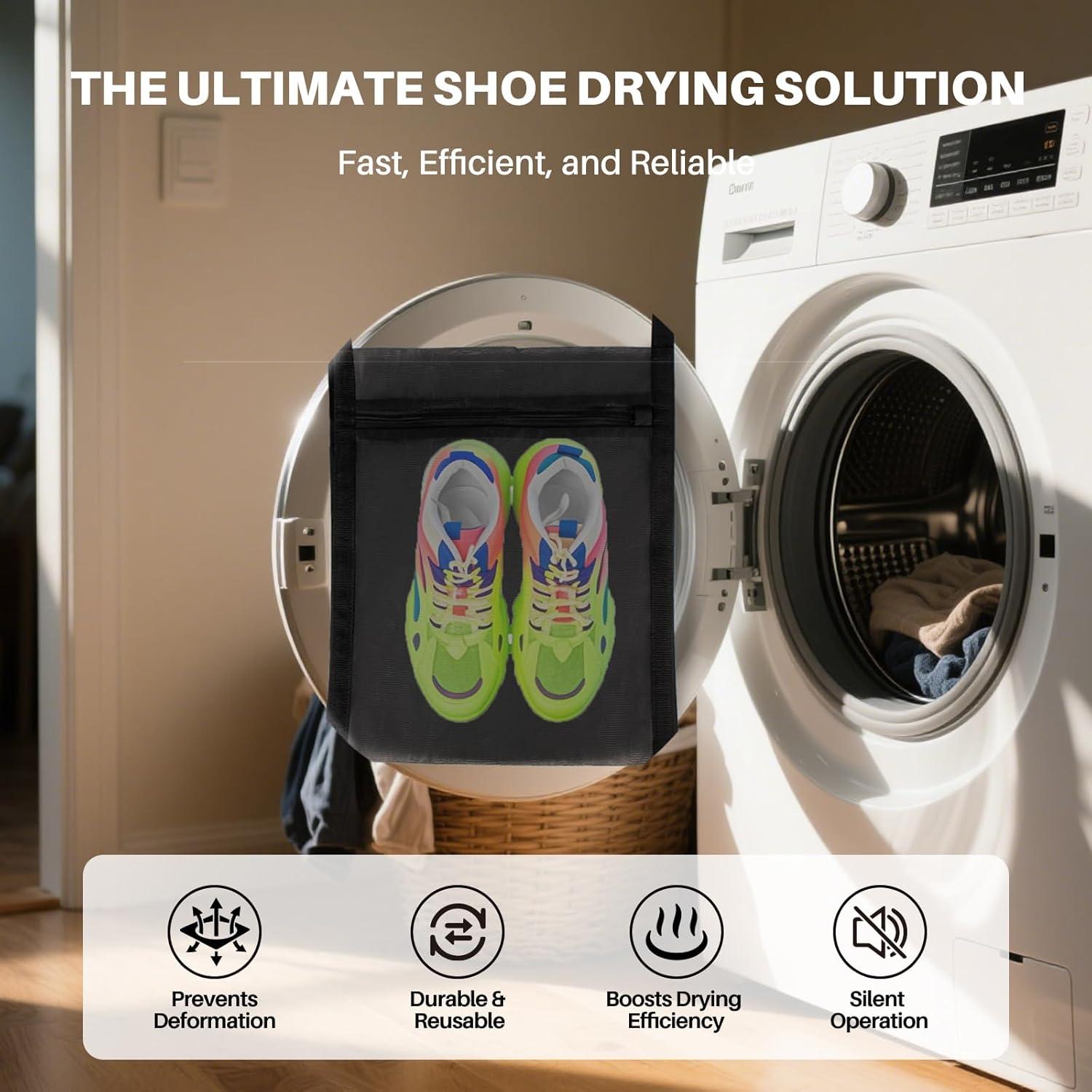 Bolsa para Secar Zapatos NMQHPA Negra 40x40 cm - 1 Paquete