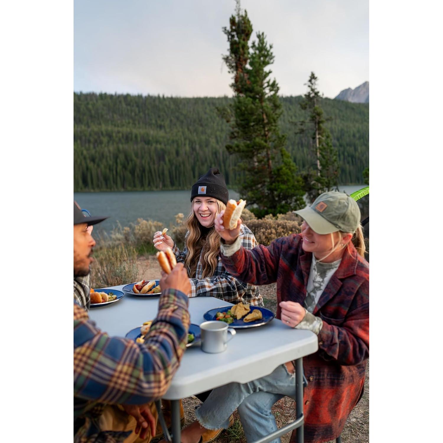 Mesa de Campamento Stansport 616-100 con Bancos Ocultos