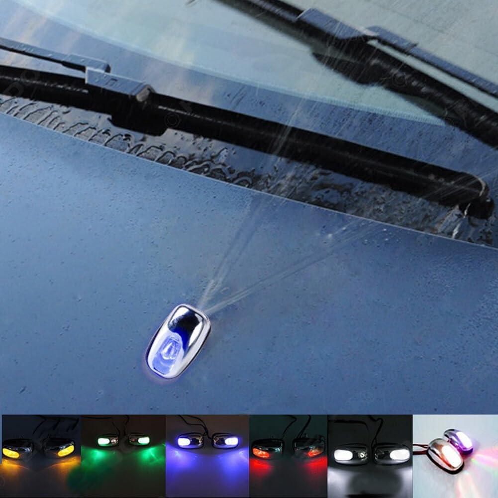 Luz LED para Limpiaparabrisas de Coche Saitedudu Azul 12V
