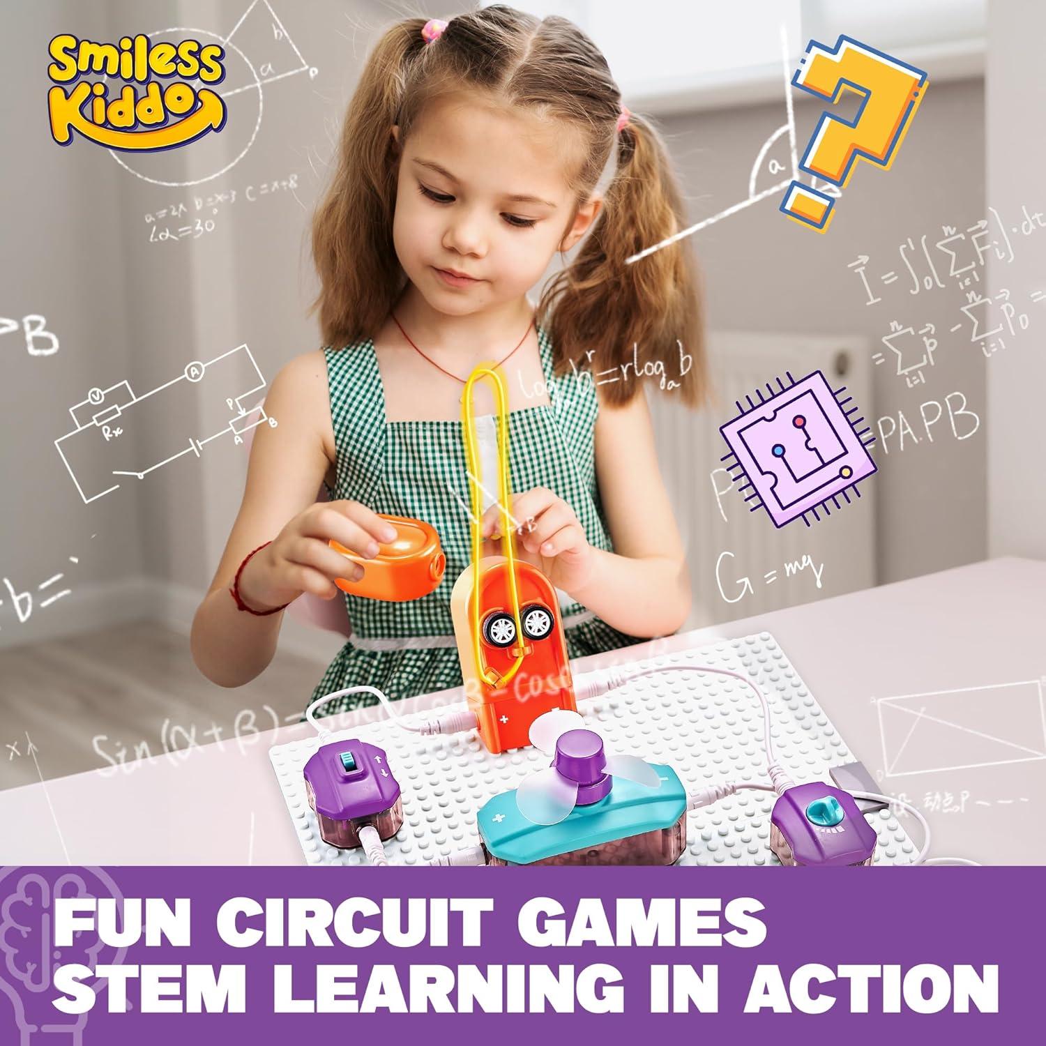 Kit de Circuitos Electrónicos SMILESSKIDDO 34 Piezas 70+ Proyectos