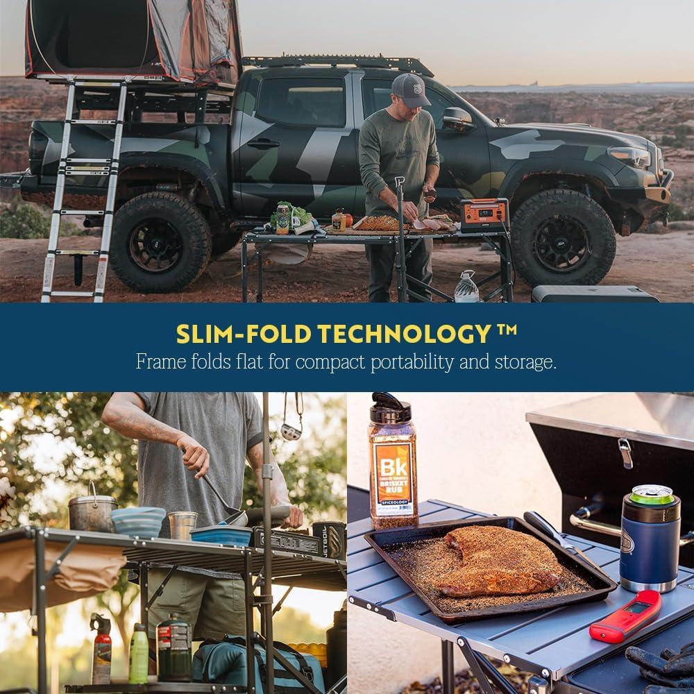 Mesa de Cocina Plegable GCI Outdoor con Fregadero 143x55cm