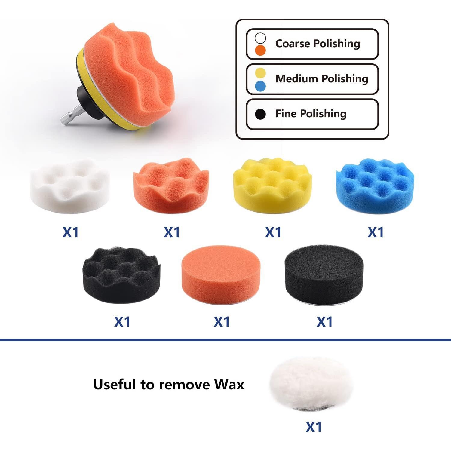 Kit de Pulido y Lijado 98 Piezas Zhi Ye 3 Pulgadas