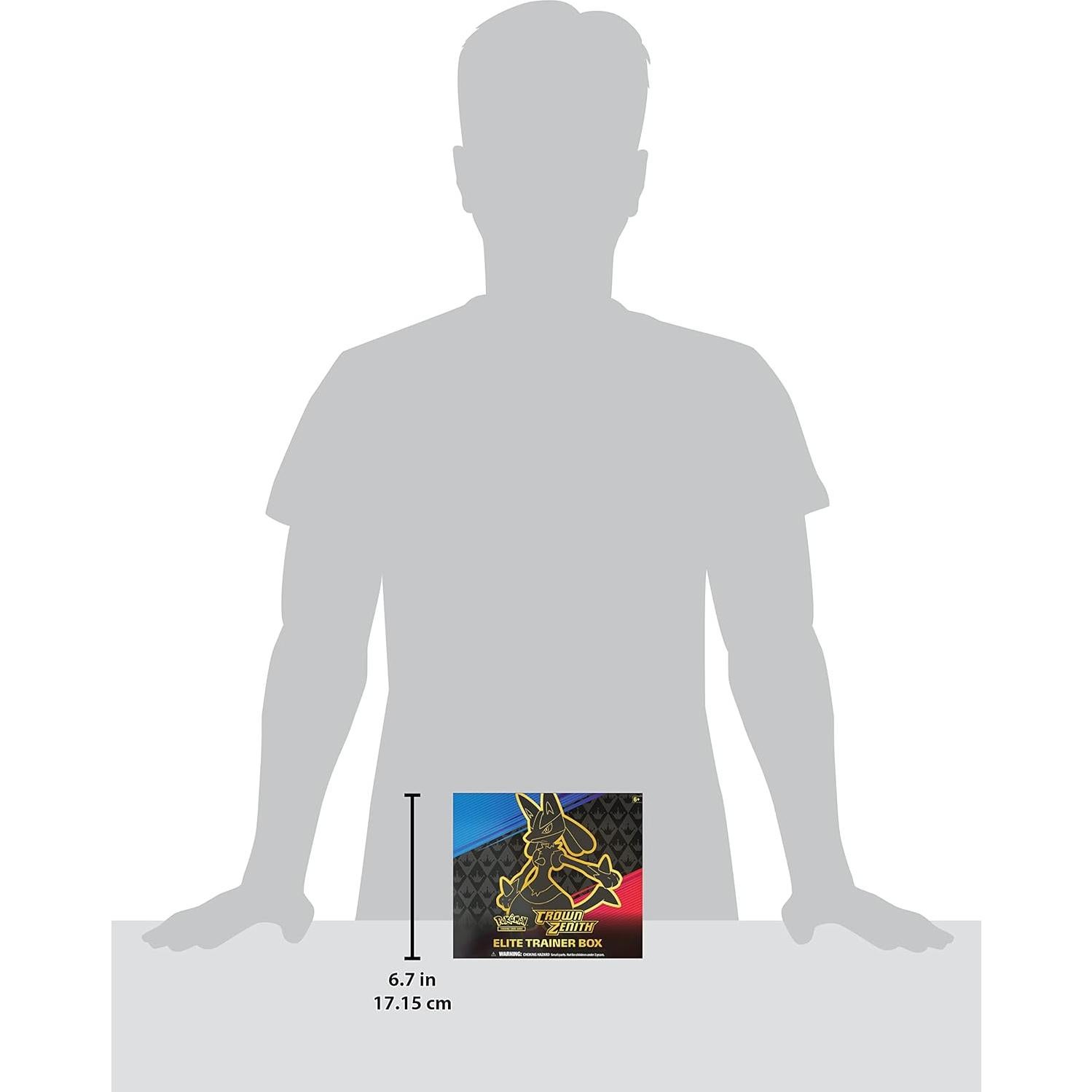 Caja de Entrenador Élite Pokémon TCG Crown Zenith con Lucario VSTAR