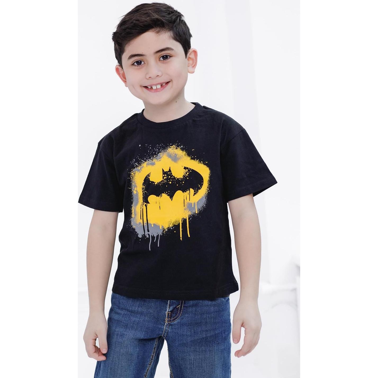 Camiseta DC Comics para Niños Batman 100% Algodón 4T