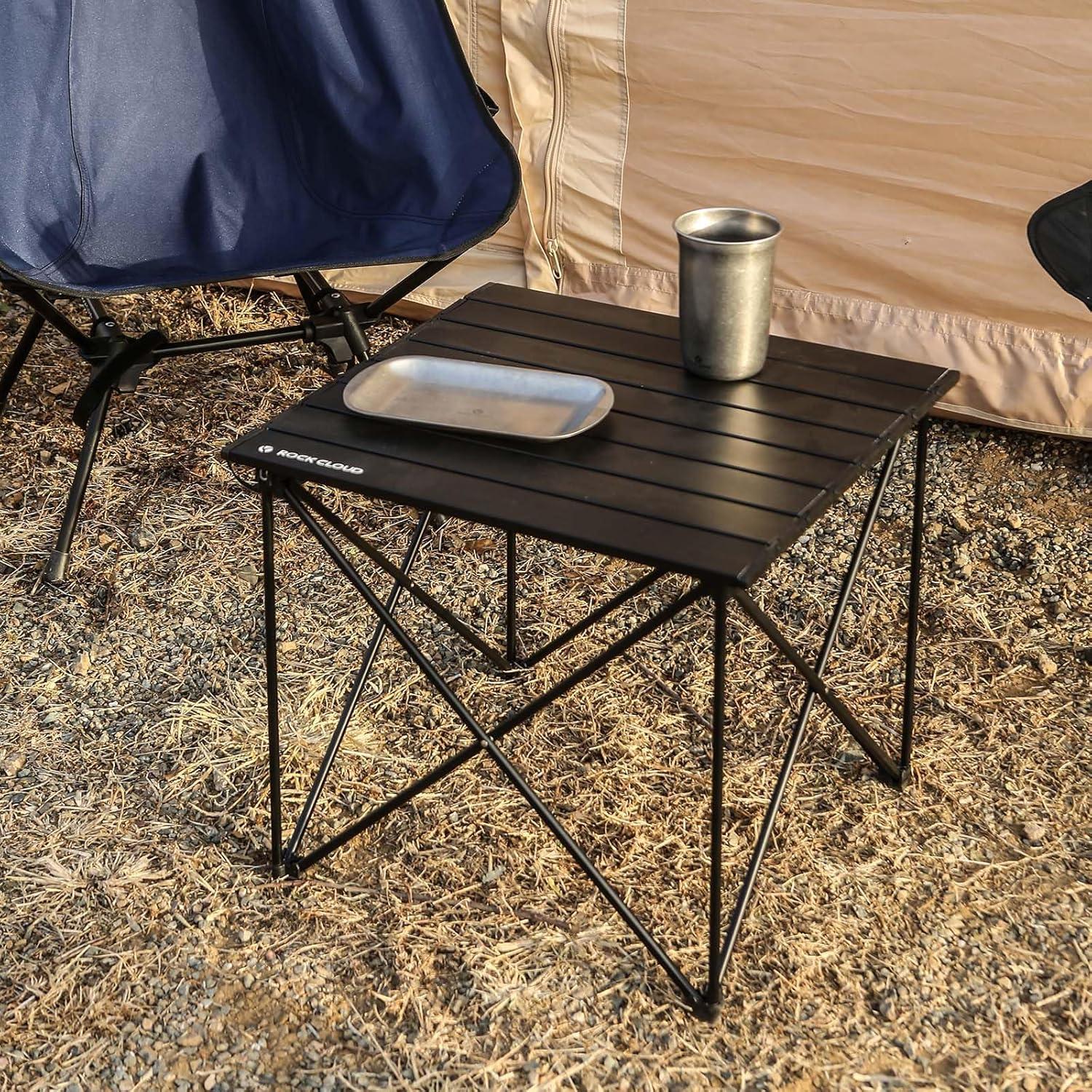 Mesa de Camping ROCK CLOUD Plegable Aluminio 0.91 kg