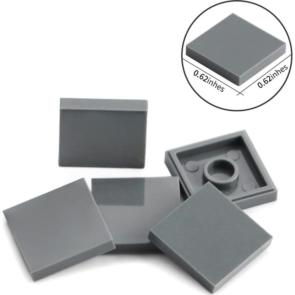 Azulejos de Construcción Feleph 2x2 Gris Azulado Oscuro 500 Piezas