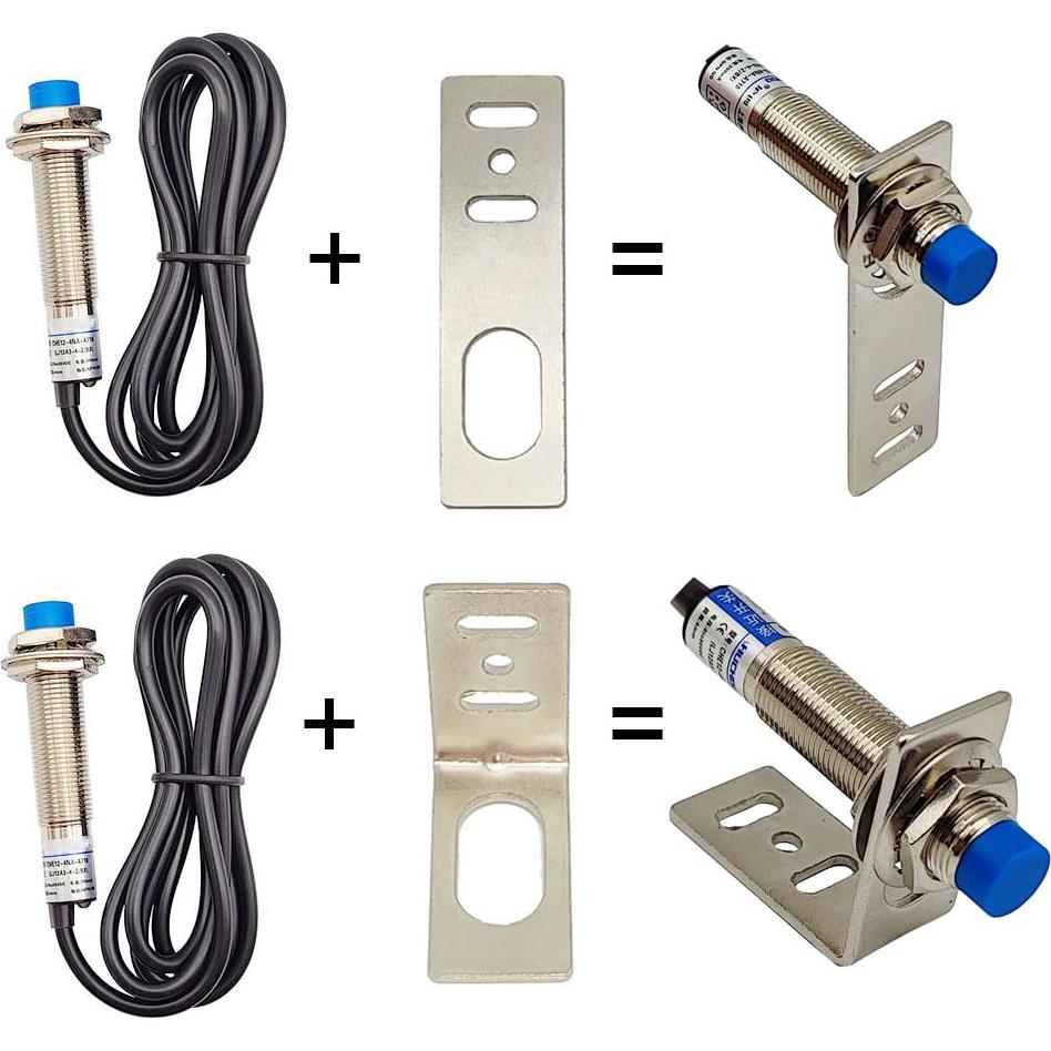 Sensor de Proximidad Inductivo Haldzemo M12 4mm NPN NC 2 Piezas